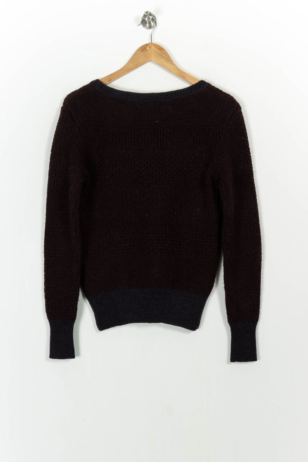 Pull Marron et Bleu - Taille M/38 de la marque Sessùn | PARAD82939 - Vendu par Paradigme - Image 4