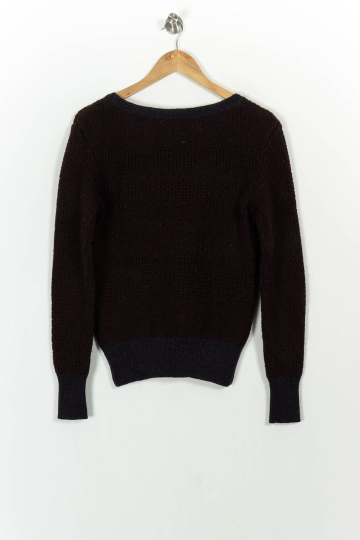 Pull Marron et Bleu - Taille M/38 de la marque Sessùn | PARAD82939 - Vendu par Paradigme - Image 4