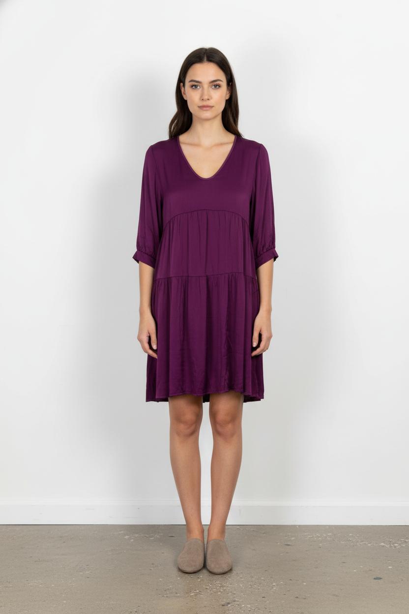 Robe Courte Violette - Taille M/38 de la marque Rodier | PARAD82954 - Vendu par Paradigme - Image 1