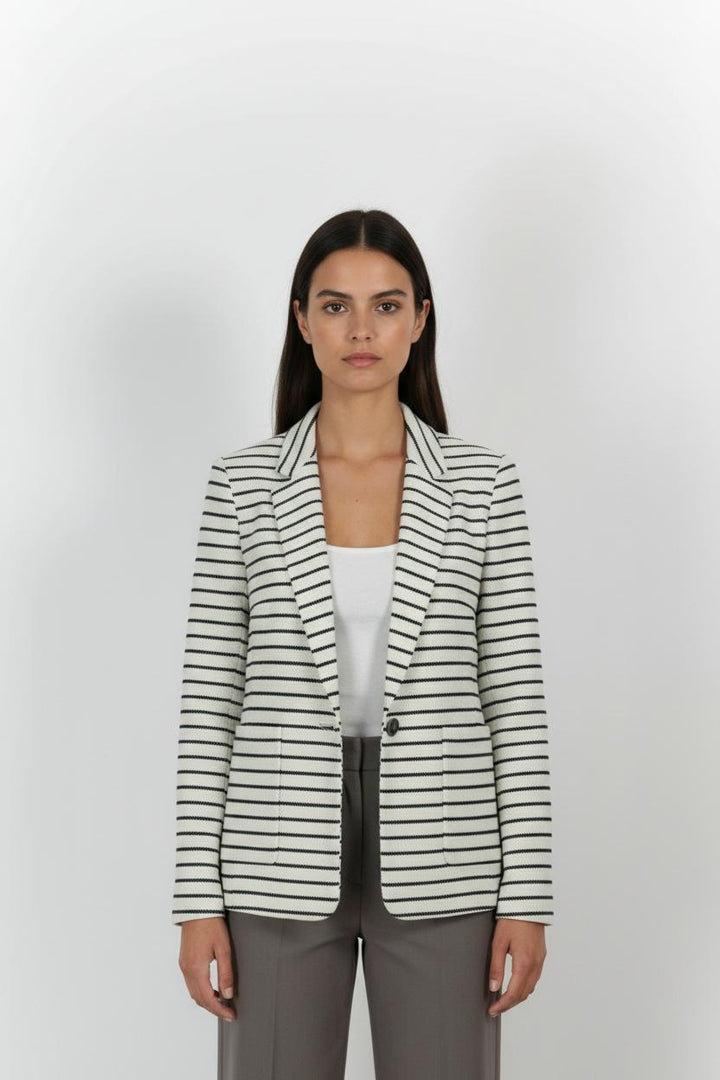 Blazer Blanc et Noir - Taille S/36 de la marque IKKS | PARAD82955 - Vendu par Paradigme - Image 1