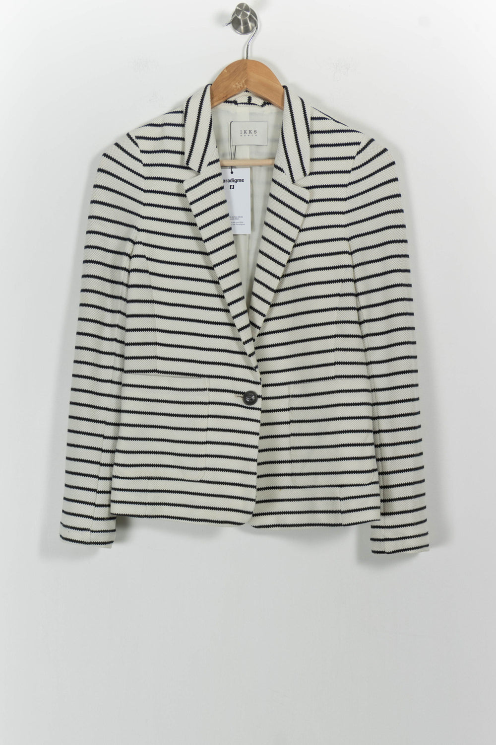 Blazer Blanc et Noir - Taille S/36 de la marque IKKS | PARAD82955 - Vendu par Paradigme - Image 2