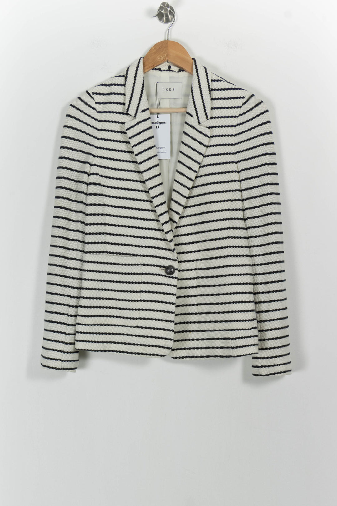 Blazer Blanc et Noir - Taille S/36 de la marque IKKS | PARAD82955 - Vendu par Paradigme - Image 2