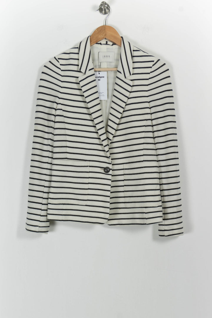 Blazer Blanc et Noir - Taille S/36 de la marque IKKS | PARAD82955 - Vendu par Paradigme - Image 2