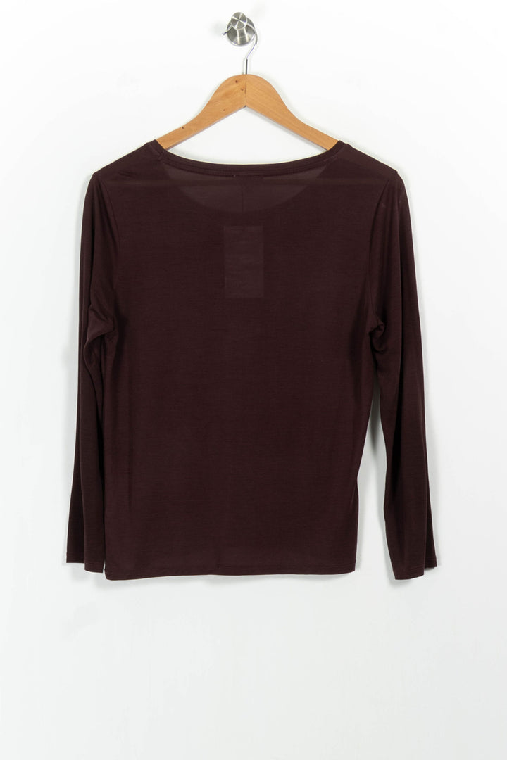 T-shirt Manches Longues Bordeaux - Taille S/36 de la marque Pablo | PARAD82957 - Vendu par Paradigme - Image 4