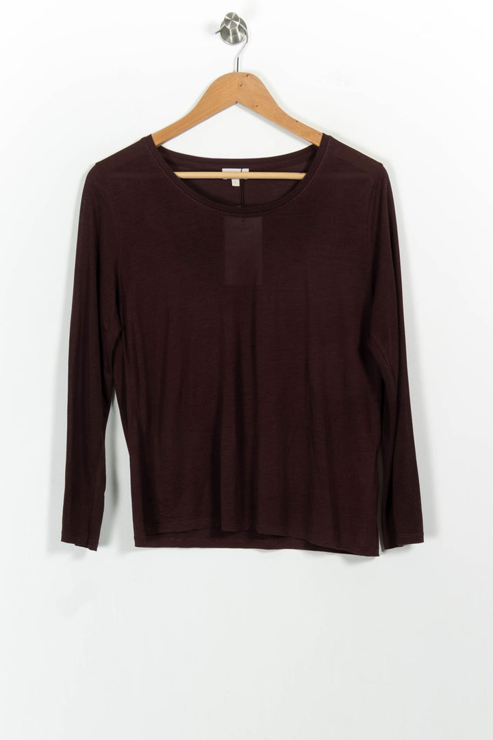 T-shirt Manches Longues Bordeaux - Taille S/36 de la marque Pablo | PARAD82957 - Vendu par Paradigme - Image 2