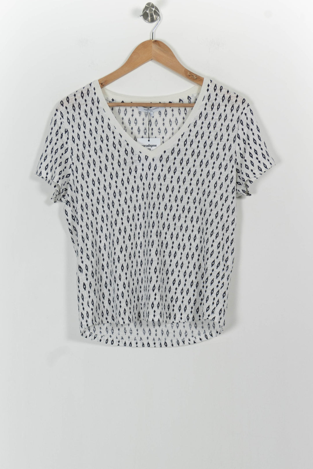 T-shirt Blanc et Noir - Taille S/36 de la marque Gerard Darel | PARAD82958 - Vendu par Paradigme - Image 2