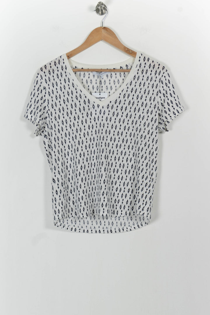 T-shirt Blanc et Noir - Taille S/36 de la marque Gerard Darel | PARAD82958 - Vendu par Paradigme - Image 2
