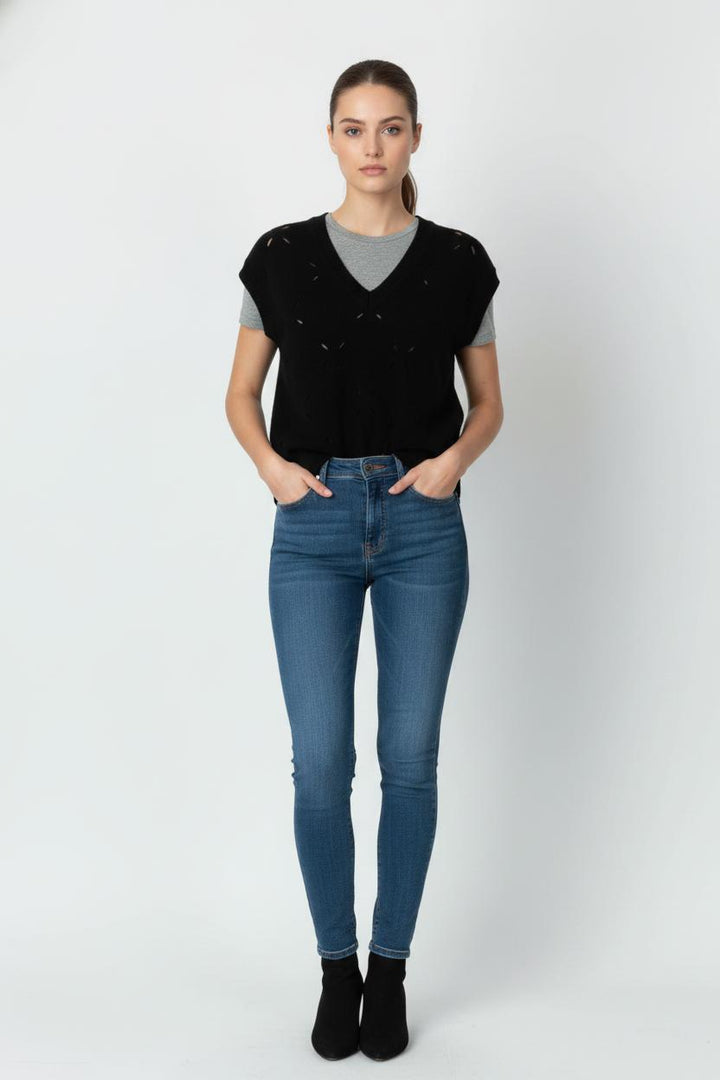 Pull Sans Manches Noir - Taille S/36 de la marque Vanessa Bruno | PARAD82966 - Vendu par Paradigme - Image 1