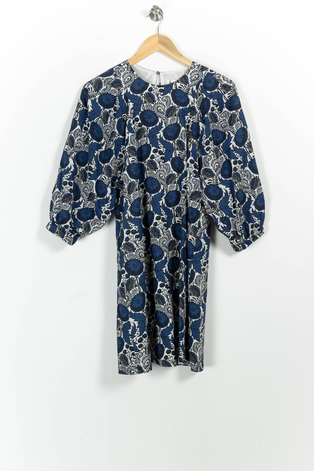 Robe Florale Bleue et Blanche - Taille S/36 de la marque Maison 123 | PARAD82975 - Vendu par Paradigme - Image 2