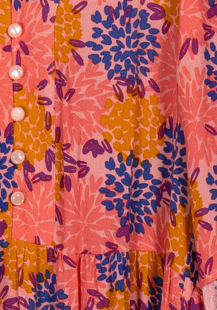 Robe Courte Rose Orange et Bleu - Taille XS/34 de la marque Des petits hauts | PARAD82976 - Vendu par Paradigme - Image 3