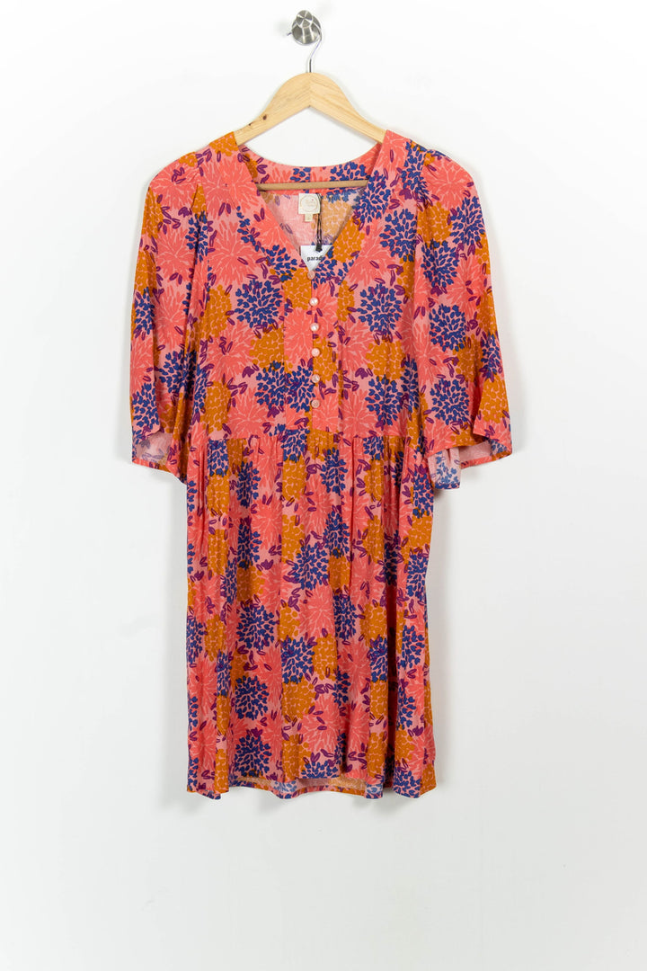 Robe Courte Rose Orange et Bleu - Taille XS/34 de la marque Des petits hauts | PARAD82976 - Vendu par Paradigme - Image 2