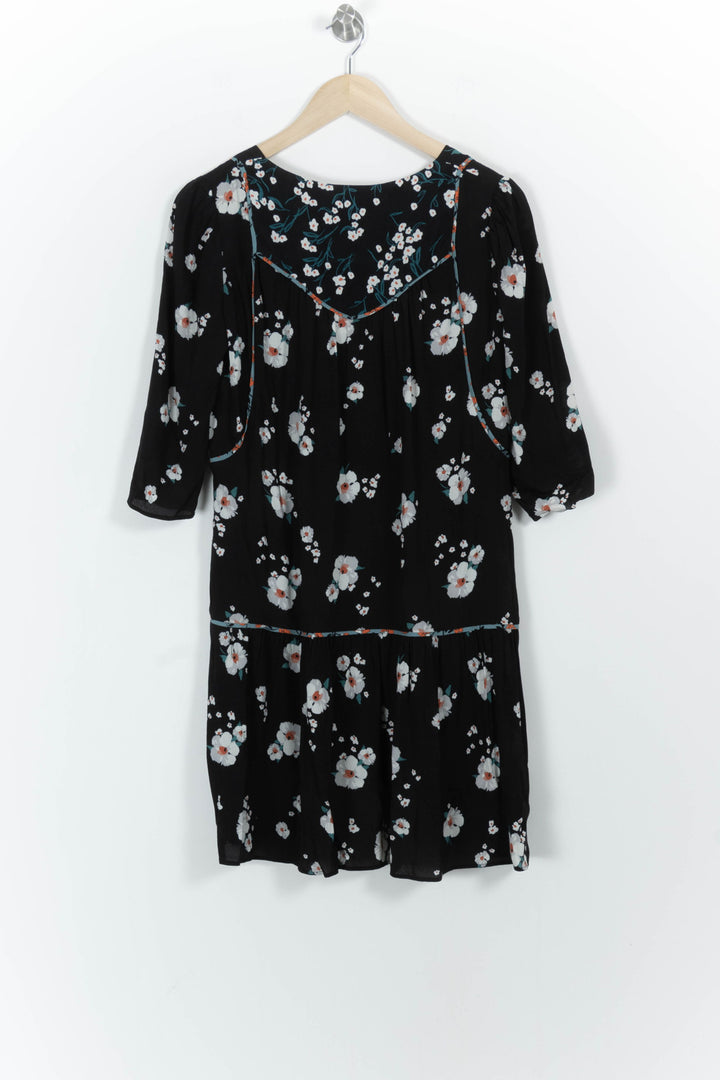 Robe Fleurie Noire et Blanche - Taille XS/34 de la marque ba&sh | PARAD82978 - Vendu par Paradigme - Image 4