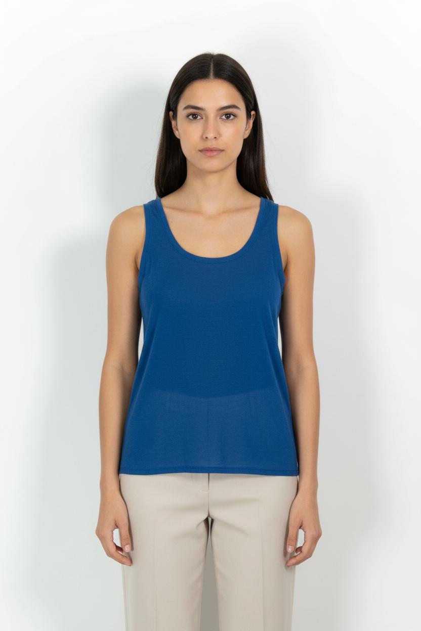 Débardeur Bleu - Taille L/40 de la marque American Vintage | PARAD82985 - Vendu par Paradigme - Image 1