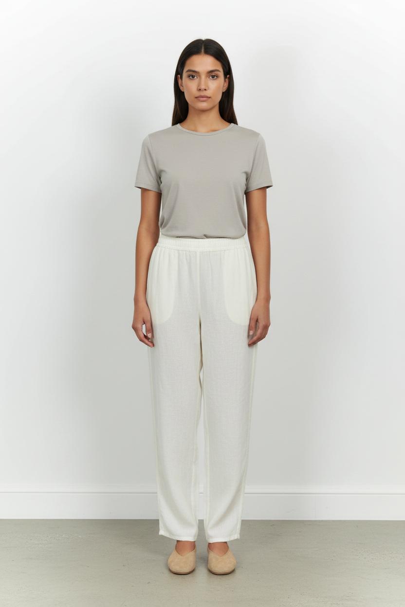 Pantalon Blanc - Taille M/38 de la marque American Vintage | PARAD82989 - Vendu par Paradigme - Image 1
