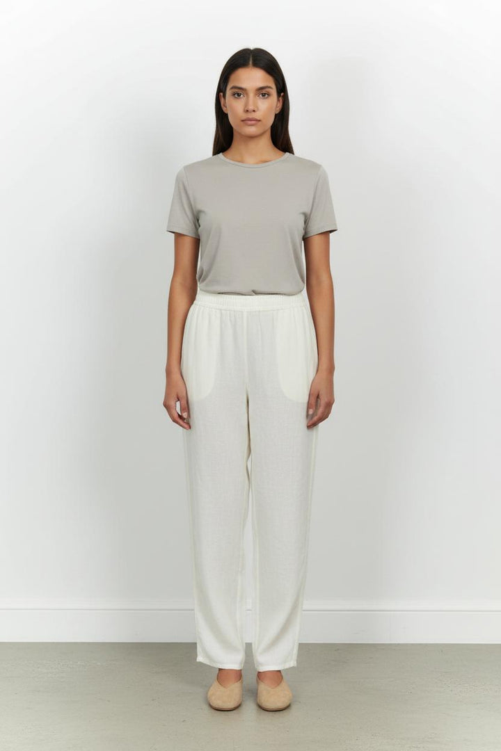 Pantalon Blanc - Taille M/38 de la marque American Vintage | PARAD82989 - Vendu par Paradigme - Image 1