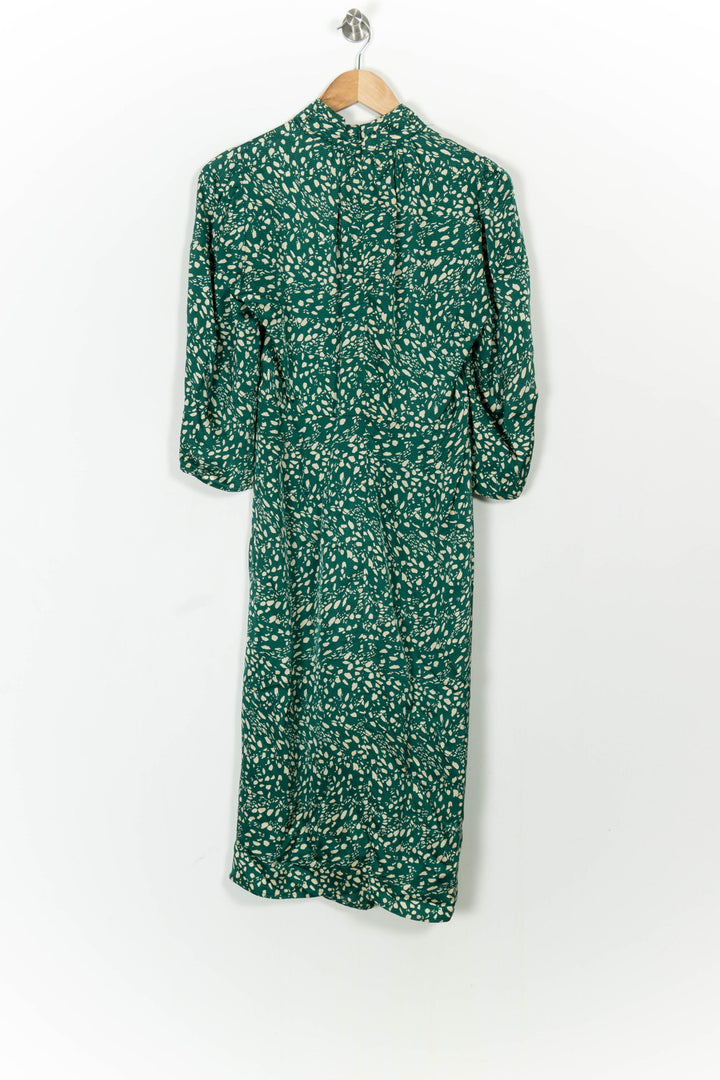 Robe Midi Verte et Blanche - Taille M/38 de la marque ba&sh | PARAD82990 - Vendu par Paradigme - Image 4