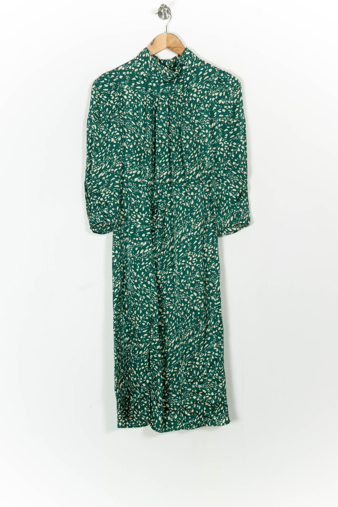 Robe Midi Verte et Blanche - Taille M/38 de la marque ba&sh | PARAD82990 - Vendu par Paradigme - Image 2