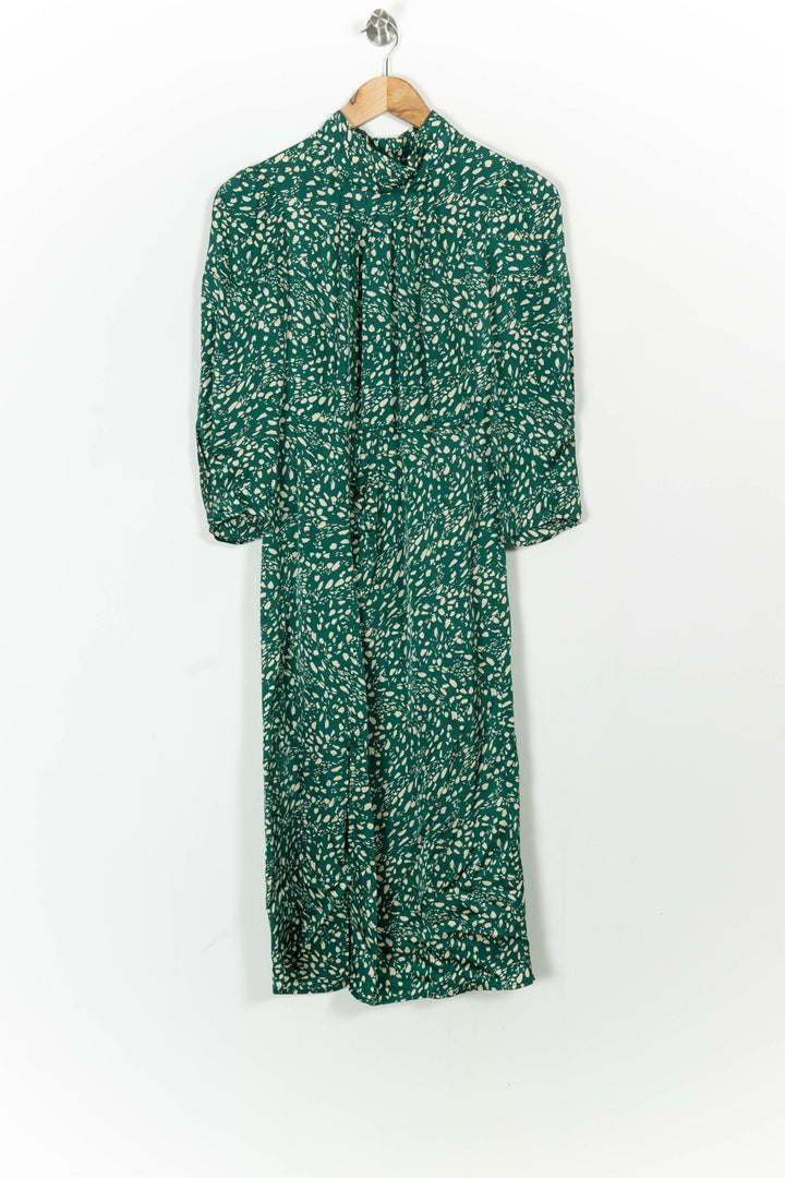 Robe Midi Verte et Blanche - Taille M/38 de la marque ba&sh | PARAD82990 - Vendu par Paradigme - Image 2