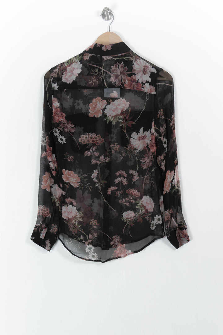Chemise Noire et Rose - Taille S/36 de la marque The Kooples | PARAD82993 - Vendu par Paradigme - Image 4