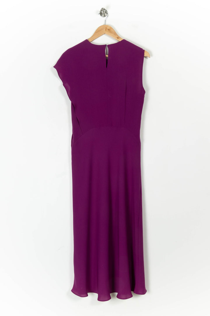 Robe Longue Violette - Taille L/40 de la marque Max Mara | PARAD82995 - Vendu par Paradigme - Image 4