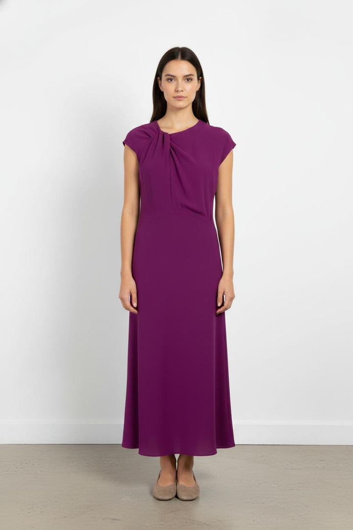 Robe Longue Violette - Taille L/40 de la marque Max Mara | PARAD82995 - Vendu par Paradigme - Image 1
