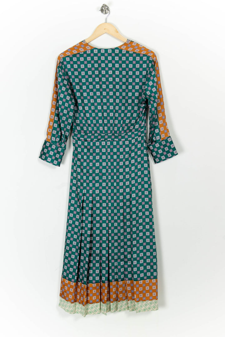 Robe Longue Verte et Orange - Taille S/36 de la marque Sandro | PARAD82996 - Vendu par Paradigme - Image 4