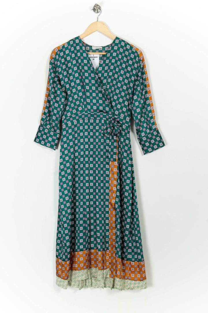 Robe Longue Verte et Orange - Taille S/36 de la marque Sandro | PARAD82996 - Vendu par Paradigme - Image 2