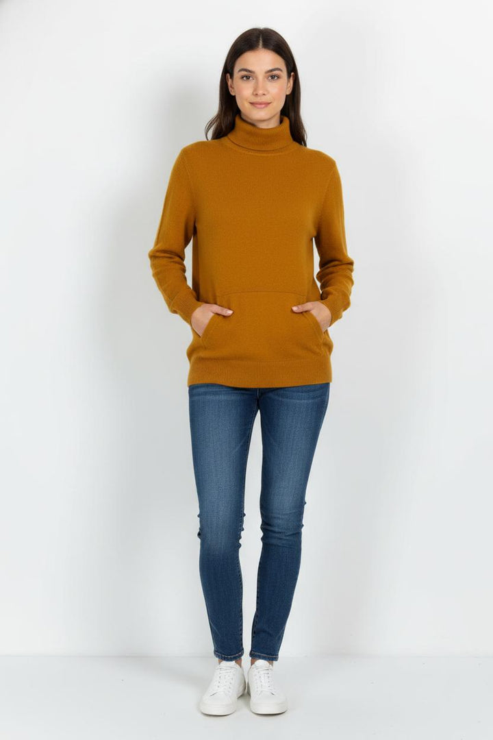 Pull Col Roulé Orange - Taille L/40 de la marque Galeries Lafayette | PARAD83005 - Vendu par Paradigme - Image 1