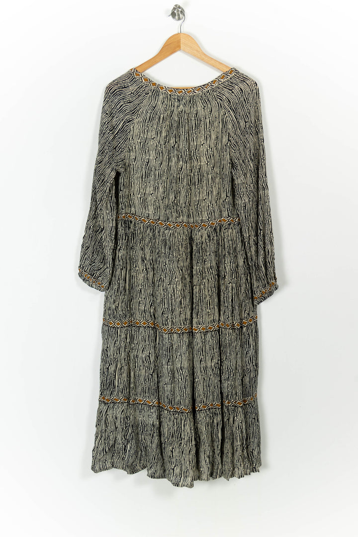 Robe Longue Noire et Beige - Taille S/36 de la marque Stella Forest | PARAD83006 - Vendu par Paradigme - Image 4