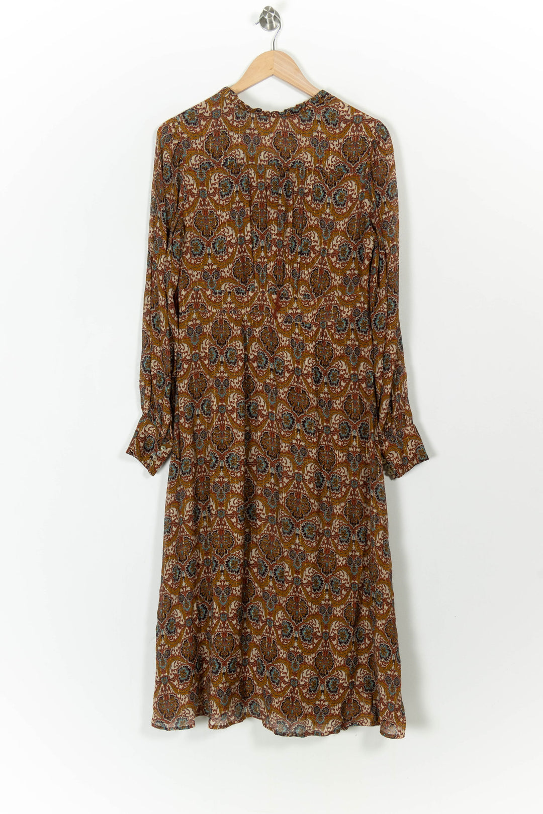 Robe Longue Marron - Taille M/38 de la marque Maison 123 | PARAD83010 - Vendu par Paradigme - Image 4