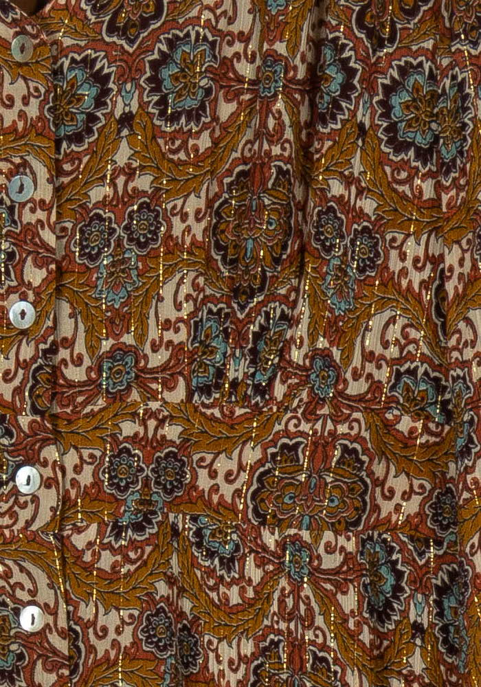 Robe Longue Marron - Taille M/38 de la marque Maison 123 | PARAD83010 - Vendu par Paradigme - Image 3