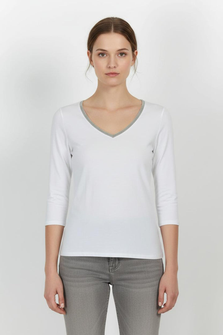 T-shirt Blanc - Taille XS/34 de la marque Sud express | PARAD83025 - Vendu par Paradigme - Image 1