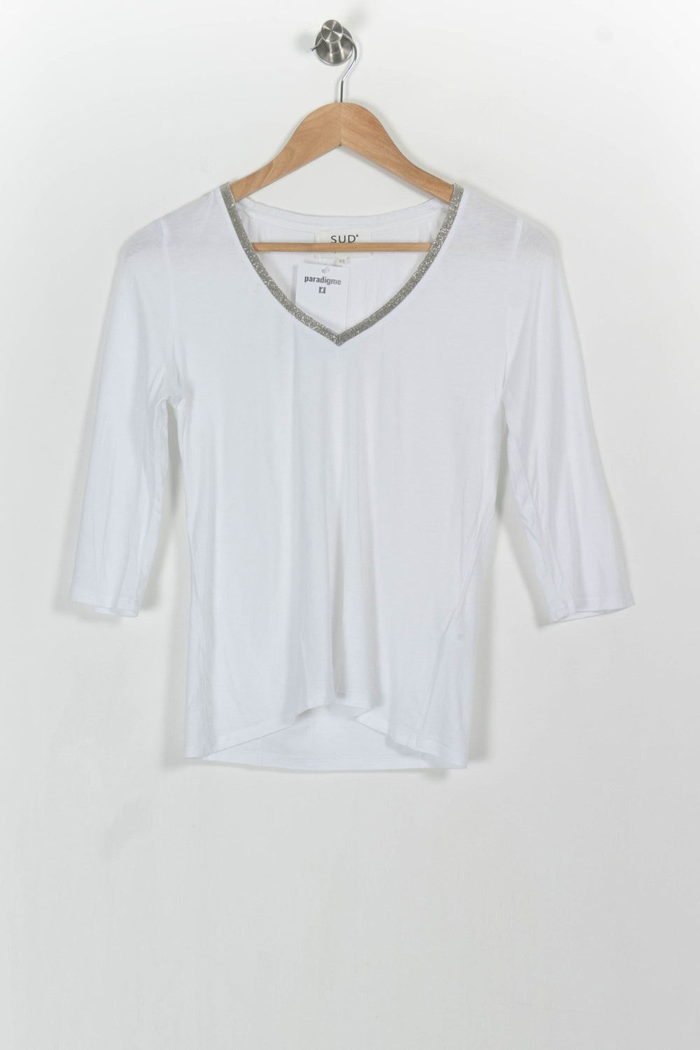T-shirt Blanc - Taille XS/34 de la marque Sud express | PARAD83025 - Vendu par Paradigme - Image 2