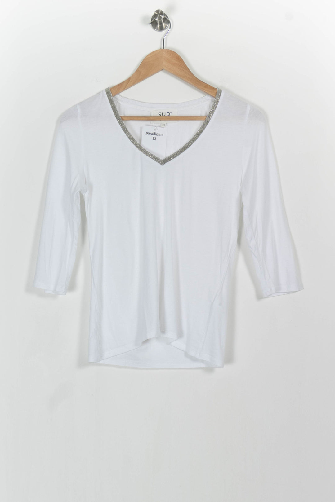 T-shirt Blanc - Taille XS/34 de la marque Sud express | PARAD83025 - Vendu par Paradigme - Image 2