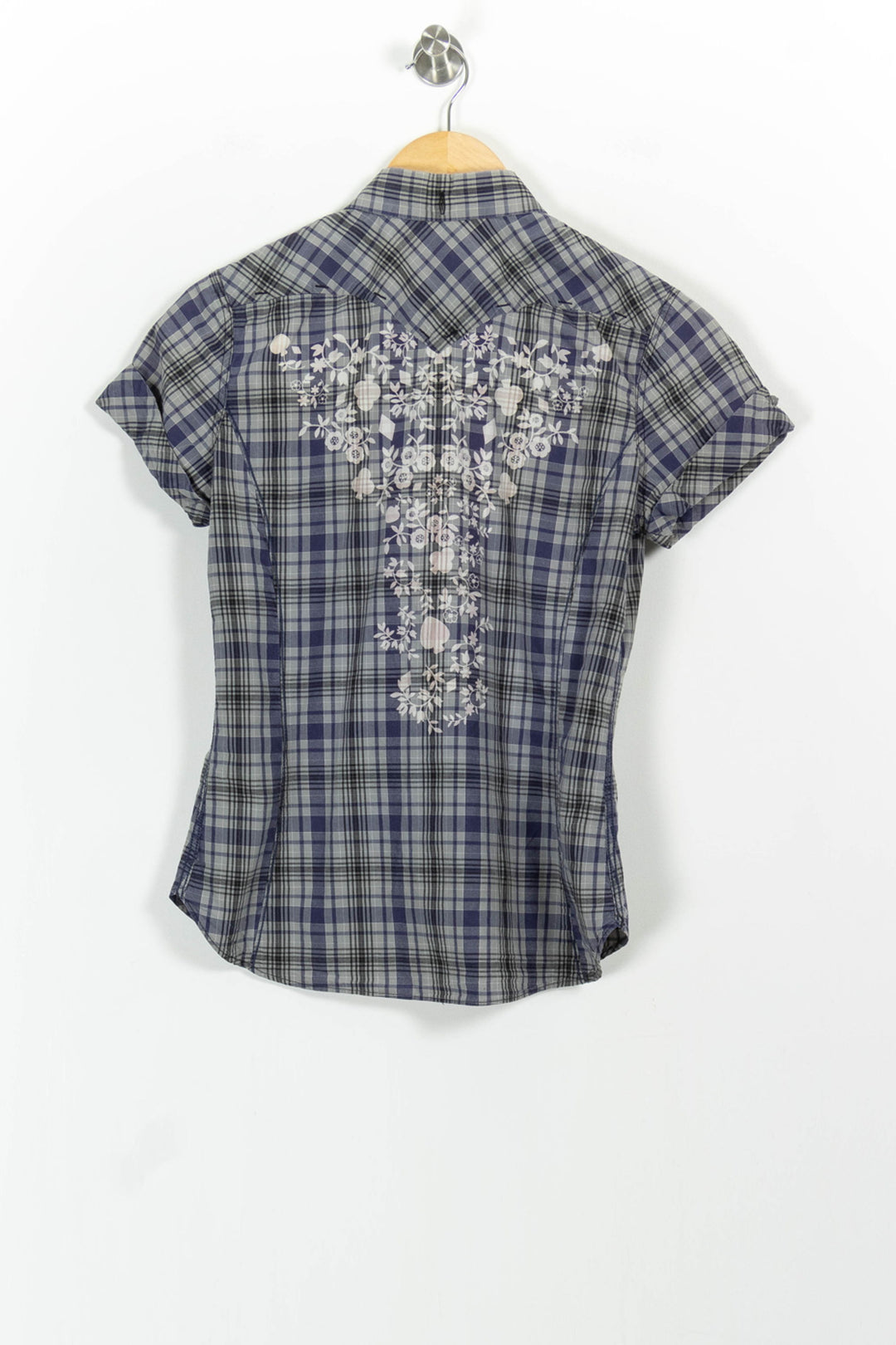 Chemise à Carreaux Bleue et Grise - Taille S/36 de la marque Levi's | PARAD83038 - Vendu par Paradigme - Image 4