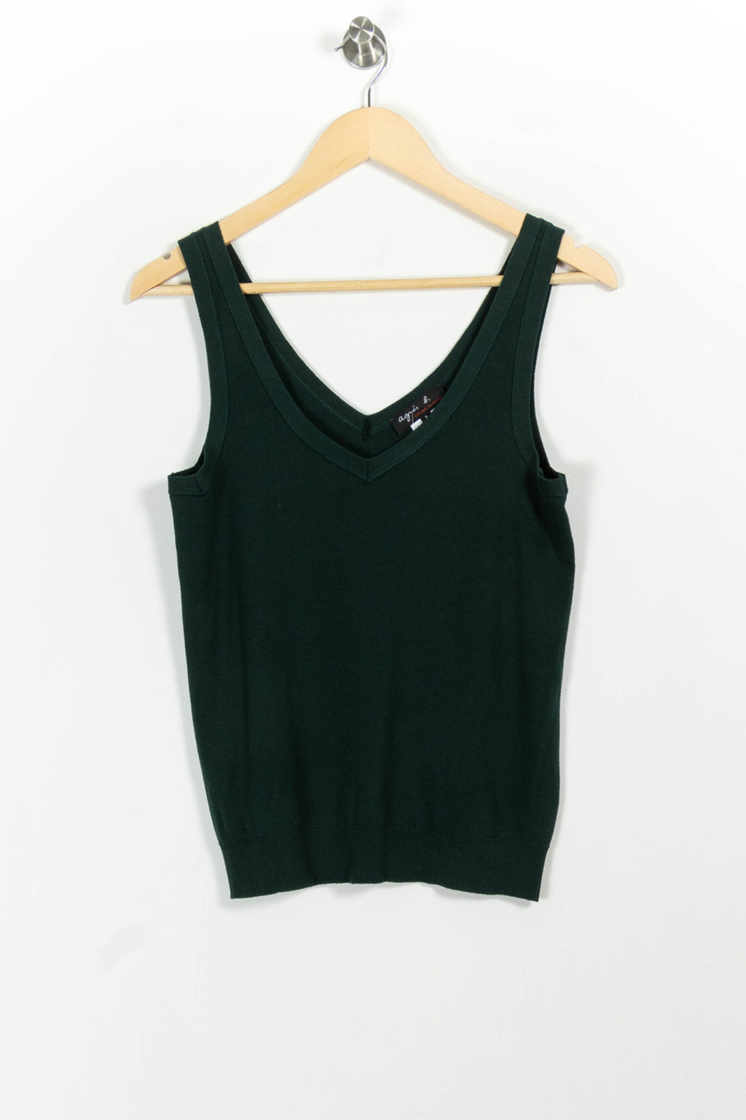 Débardeur Vert - Taille L/40 de la marque Agnès b. | PARAD83042 - Vendu par Paradigme - Image 2