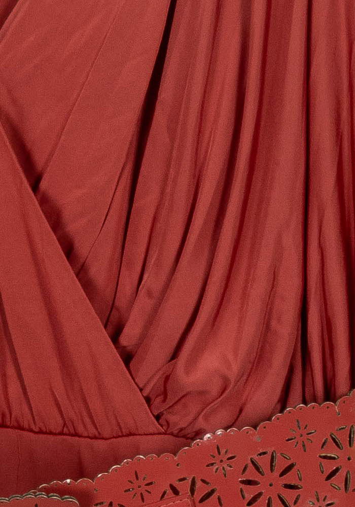 Robe Cache-Cœur Rouge - Taille L/40 de la marque Liu Jo | PARAD83054 - Vendu par Paradigme - Image 3