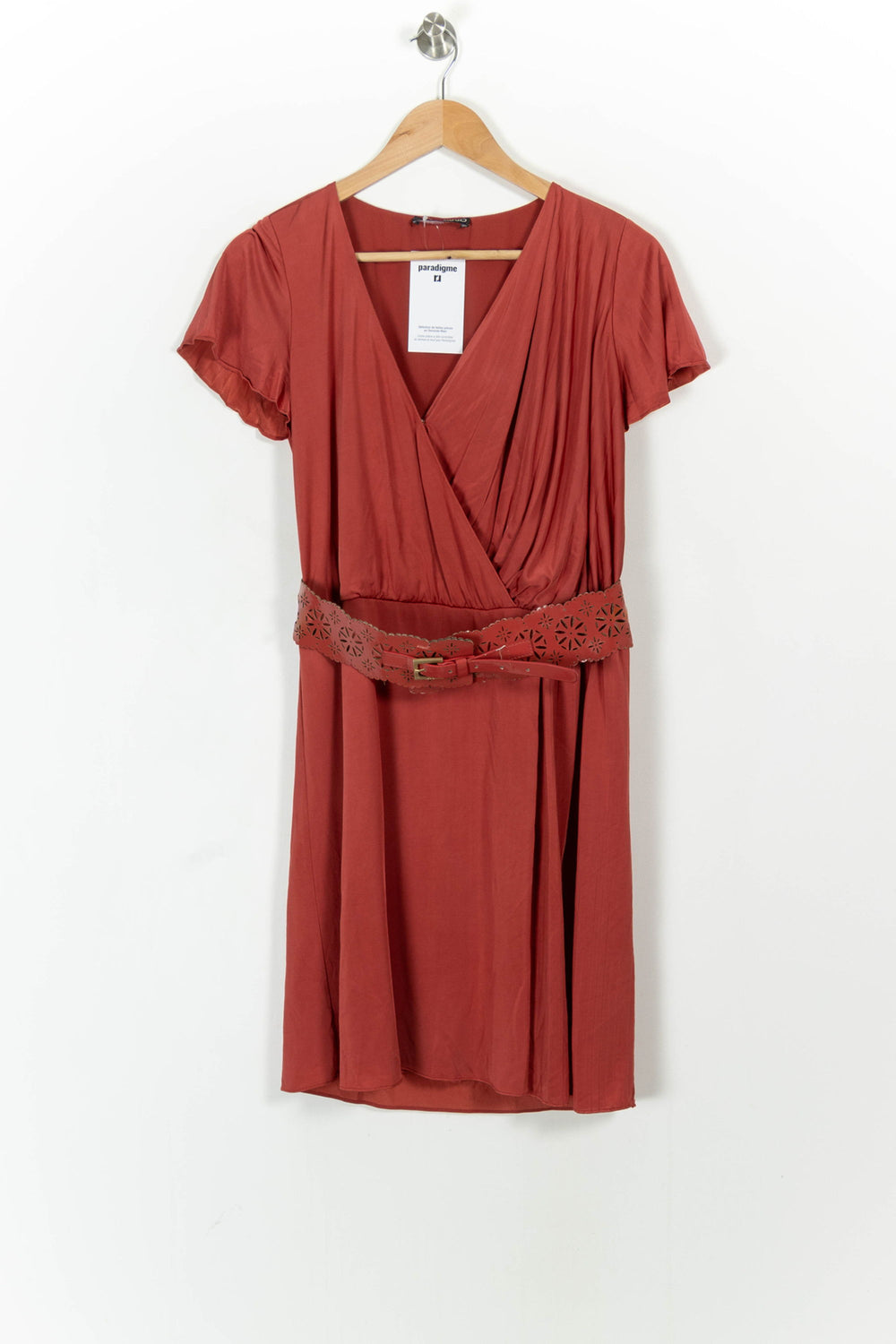 Robe Cache-Cœur Rouge - Taille L/40 de la marque Liu Jo | PARAD83054 - Vendu par Paradigme - Image 2