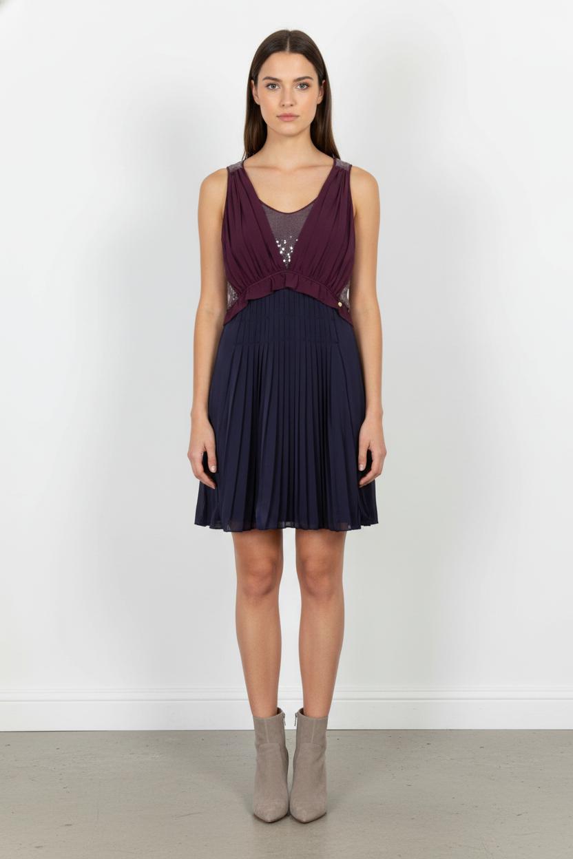 Robe Plissée Violet et Bleu - Taille XL/42 de la marque Liu Jo | PARAD83057 - Vendu par Paradigme - Image 1