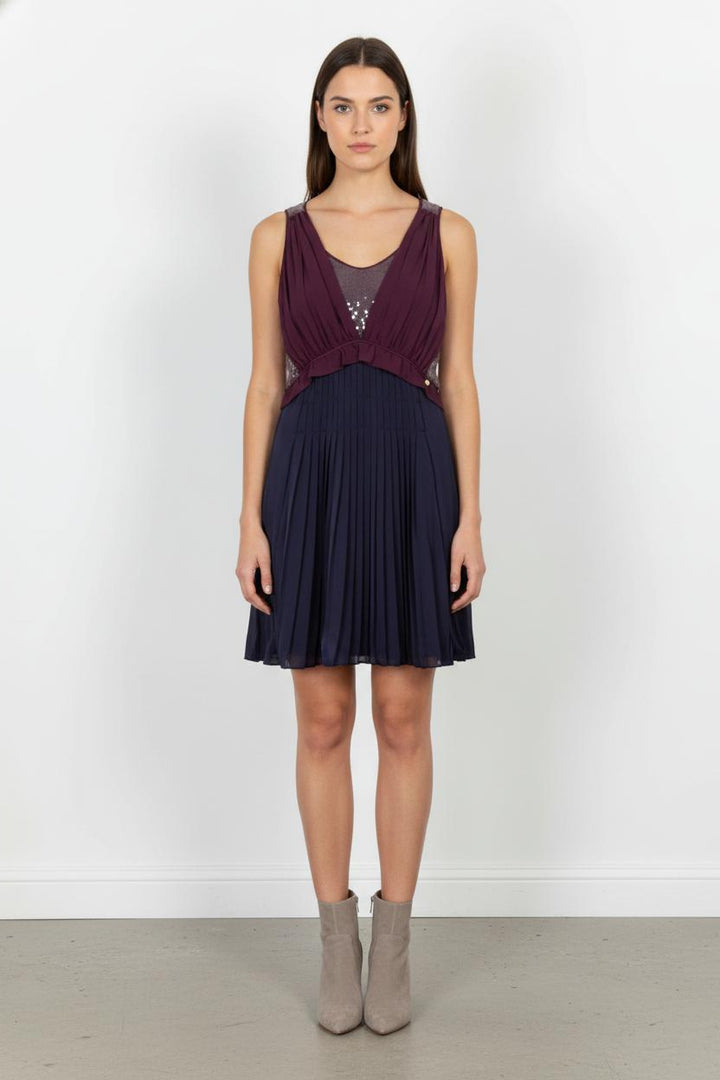 Robe Plissée Violet et Bleu - Taille XL/42 de la marque Liu Jo | PARAD83057 - Vendu par Paradigme - Image 1