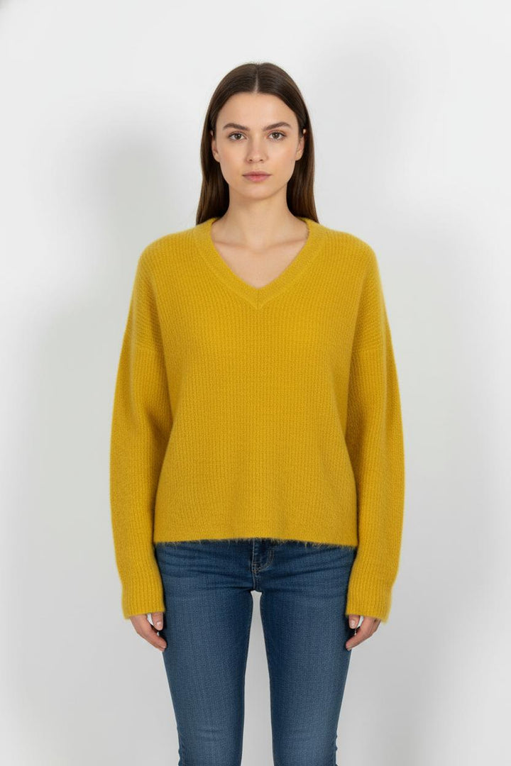Pull Jaune - Taille M/38 de la marque Sud express | PARAD83067 - Vendu par Paradigme - Image 1