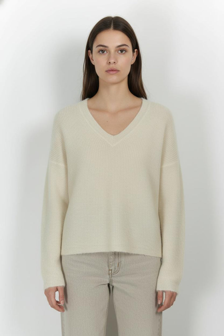 Pull Blanc - Taille M/38 de la marque Sud express | PARAD83068 - Vendu par Paradigme - Image 1
