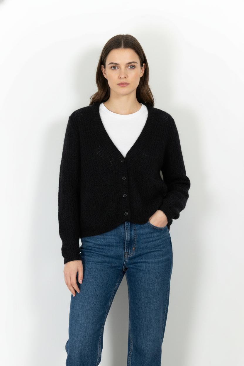 Cardigan Noir - Taille L/40 de la marque Sud express | PARAD83070 - Vendu par Paradigme - Image 1