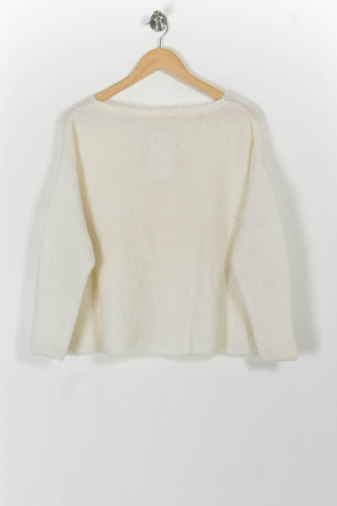 Pull Blanc - Taille S/36 de la marque American Vintage | PARAD83071 - Vendu par Paradigme - Image 4