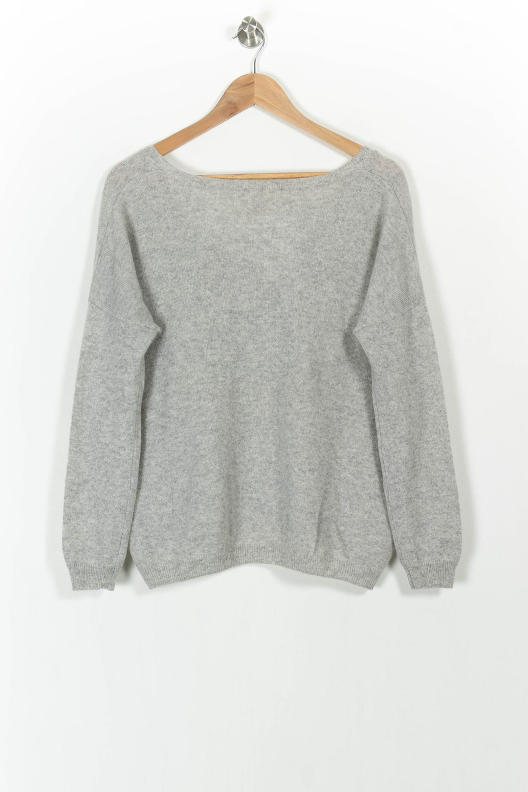 Pull Col V Gris - Taille S/36 de la marque Absolut Cashmere | PARAD83072 - Vendu par Paradigme - Image 4
