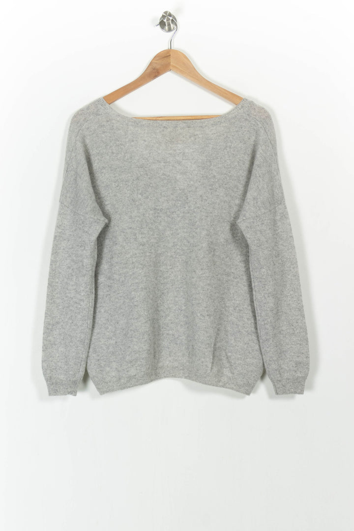 Pull Col V Gris - Taille S/36 de la marque Absolut Cashmere | PARAD83072 - Vendu par Paradigme - Image 4