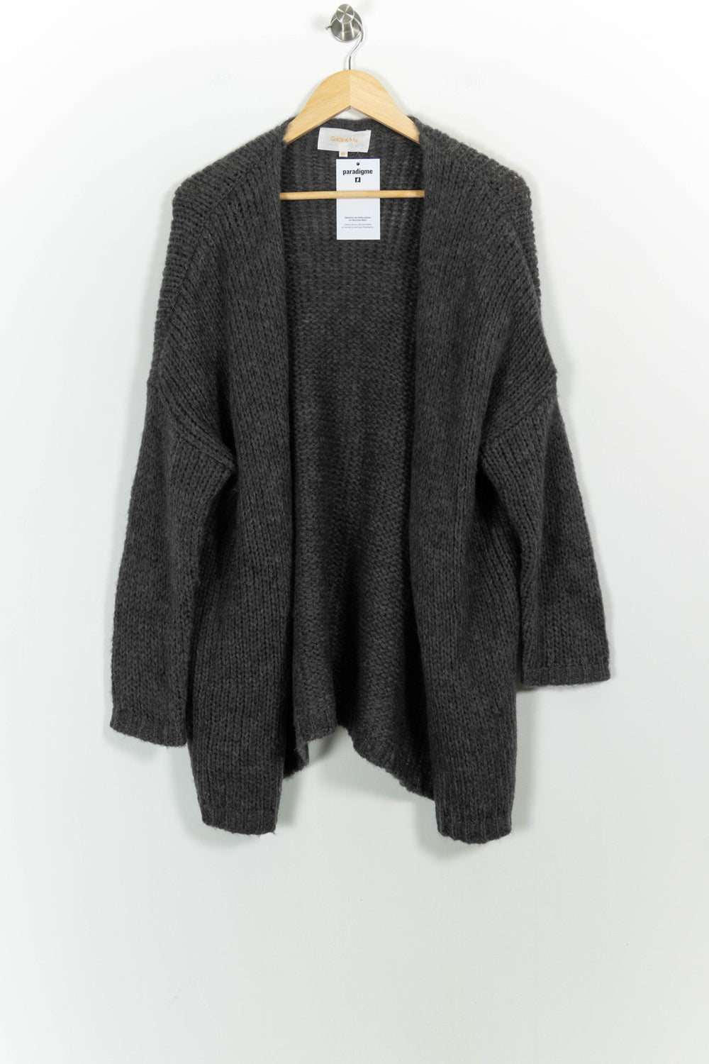 Cardigan Gris - Taille M/38 de la marque Grace & Mila | PARAD83094 - Vendu par Paradigme - Image 2
