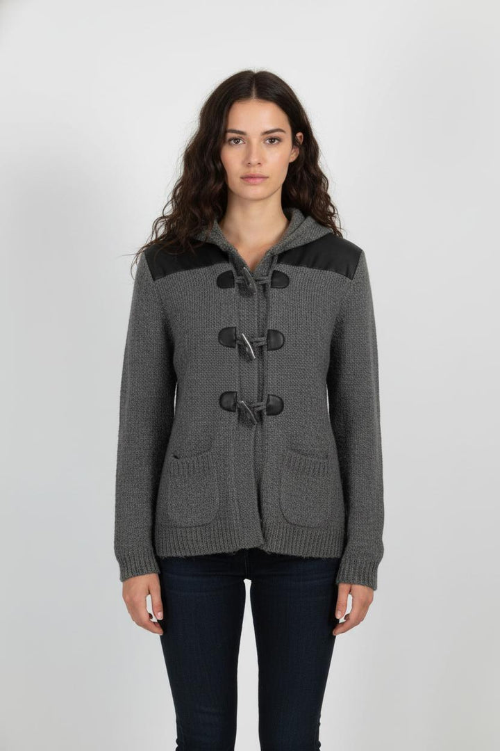 Gilet Gris et Noir - Taille L/40 de la marque Caroll | PARAD83096 - Vendu par Paradigme - Image 1