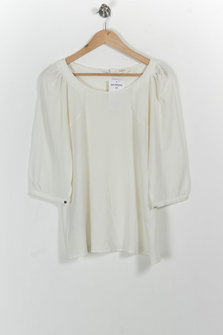 Blouse Blanche - Taille S/36 de la marque ba&sh | PARAD83098 - Vendu par Paradigme - Image 2