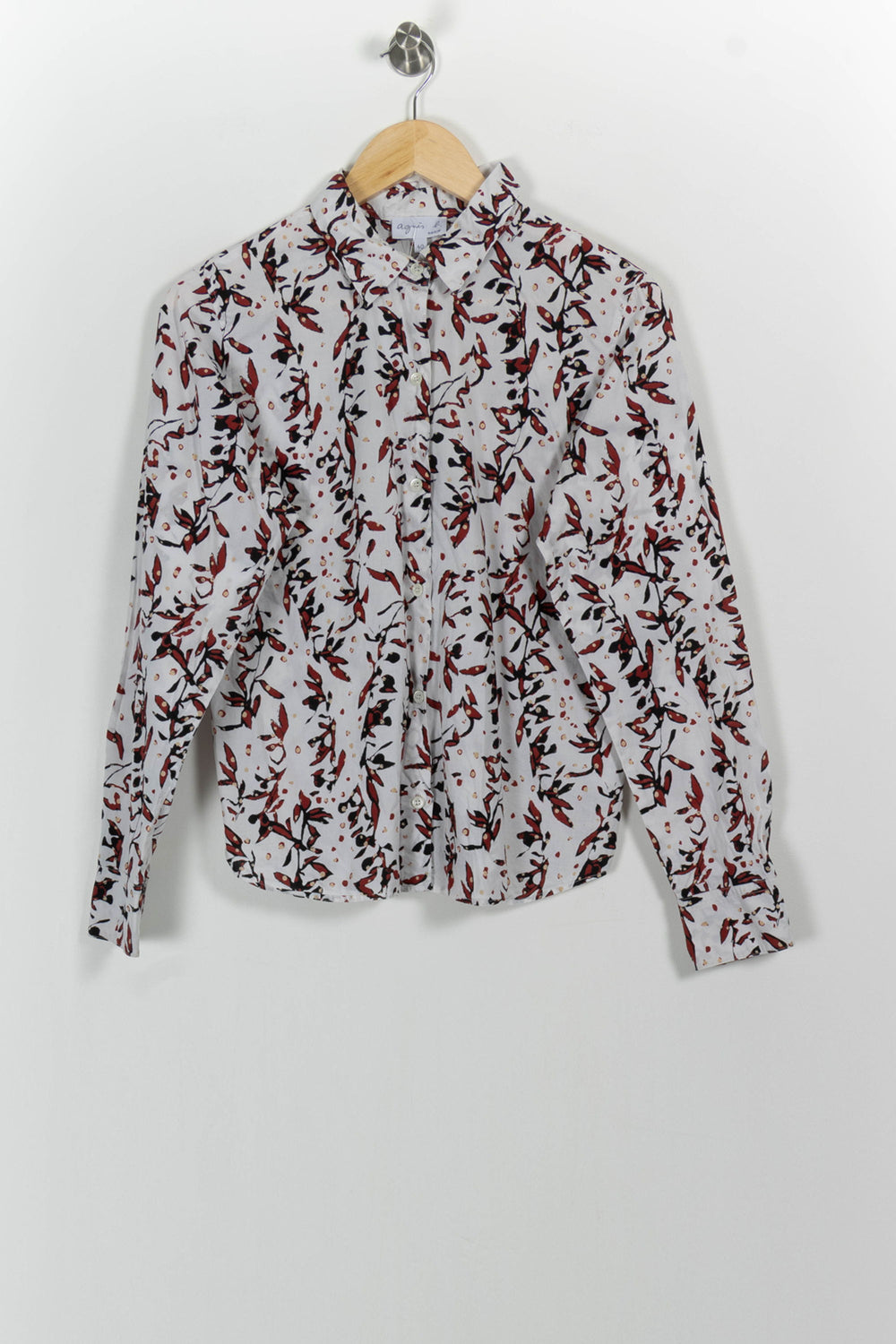 Chemise Blanche et Noire - Taille L/40 de la marque Agnès b. | PARAD83100 - Vendu par Paradigme - Image 2